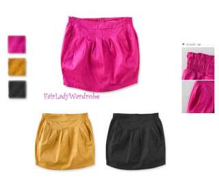 Japan Candy Pleat Pocket Bubble Tulip Mini Skirt Pink  