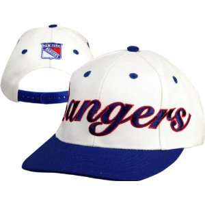  New York Rangers NHL Script Logo Cap