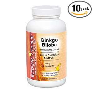  Botanic Choice Ginkgo Biloba 30 Mg Bottle (Pack of 10 