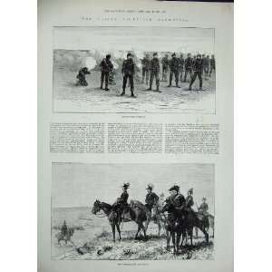  1884 Easter Volunteer Manoeuvres General War Soldiers 