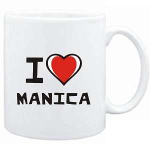  Mug White I love Manica  Cities