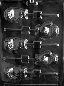 Sports BOXING GLOVE LOLLY Sports Chocolate Candy Mold 2 1/2 x 1 3/4 