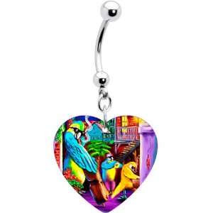  Jamming Tropical Parrott Belly Ring Jewelry