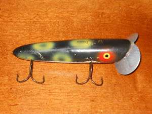 Wooden jitterbug lure made by Ed Latiano (signed)  