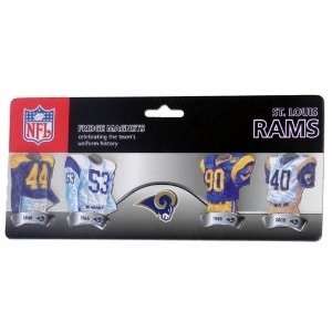   St Louis Rams Teams Unifrom History Fridge Magnets