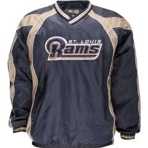  St. Louis Rams Lightweight V Neck Pullover Jacket Sports 