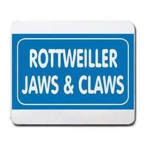  ROTTWEILLER JAWS & CLAWS Mousepad