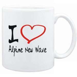 Mug White  I LOVE Alpine New Wave  Music  Sports 