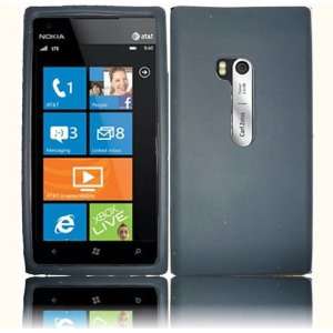 VMG Nokia Lumia AT&T 900 Soft Silicone Skin Case Cover   BLACK Premium 