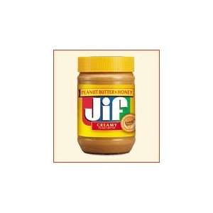 Jif Creamy Peanut Butter & Honey 18 oz. (Pack of 4)  