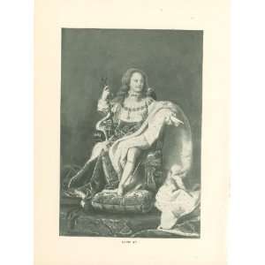  1894 Print Louis XV King of France 