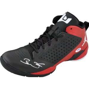   Wade Miami Heat Autographed Black Red Jordans Shoe