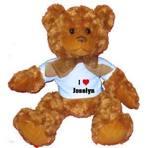  I Love/Heart Joselyn Plush Teddy Bear with BLUE T Shirt 