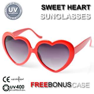 Sweet Heart Shape Love Valentine Sunglasses 8182 Red  