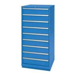  Lista® 9 Drawer Standard Width Cabinet 59 1/2 H   Blue 