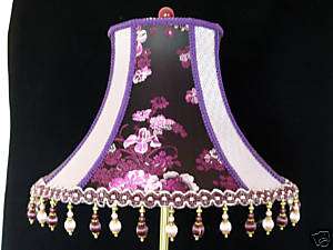 ORIENTAL STYLE WITH FLORAL MOTIF TABLE LAMPSHADES  