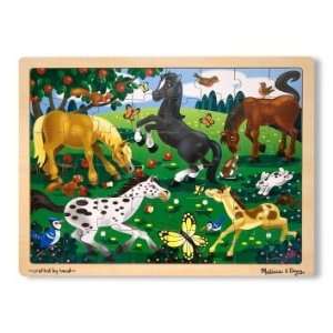  Wooden Jigsaw Puzzle Frolicking Horses Toys & Games