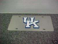 UNIVERSITY OF KENTUCKY LICENSE PLATE TAG STAINLESS  