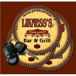  LIKNESSS Family Name Bar & Grill Coasters Kitchen 