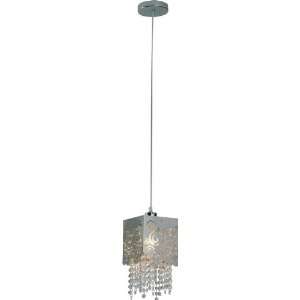  ET2 Lighting Lattice 1 Light Pendant in Polished Chrome 