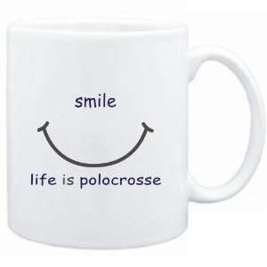  Mug White  SMILE  LIFE IS Polocrosse  Sports Sports 