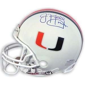  Jim Kelly Signed U of Miami Pro Helmet