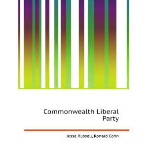Commonwealth Liberal Party Ronald Cohn Jesse Russell  