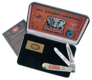 Case XX Alabama Crimson Tide 2011 BCS National Champions Knife White W 