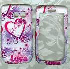 white kiss love Samsung R375C Straight Talk Phone Cover case