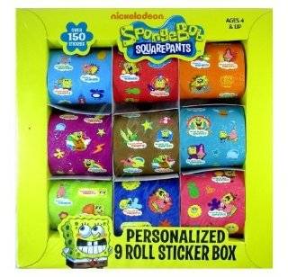 Spongebob Sticker Rolls   Spongebob Rolled Sticker Box (9Rolls)