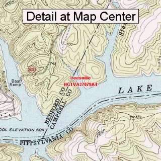  USGS Topographic Quadrangle Map   Leesville, Virginia 