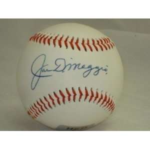  Signed Joe DiMaggio Baseball   OMLB