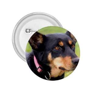  Australian Kelpie 2.25in Button D0021 