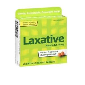 Laxative Biscodyl, 5mg Coated Tablets, 25 Coated Tablets 