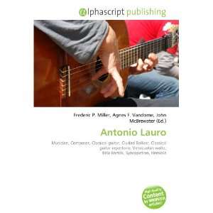 Antonio Lauro 9786133789142  Books