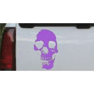 Purple 10in X 16.3in    Skull Shadow Skulls Car Window Wall Laptop 