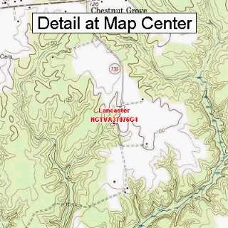  USGS Topographic Quadrangle Map   Lancaster, Virginia 