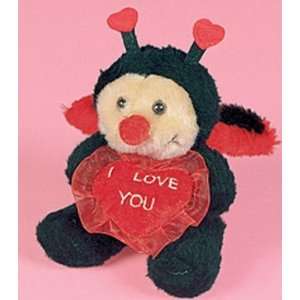  I Love You Plush Ladybug Valentine Plush   4.5 Toys 