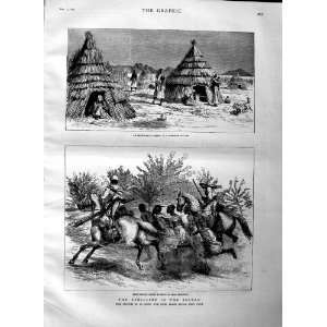   1883 WAR SOUDAN BASHI BAZOUK SCOUTS KORDOFAN VILLAGE