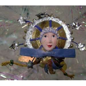   Krinkles Angel Face in Sun with Wings Christmas Ornament #85478 Home