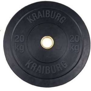  Kraiburg 20 Kilo Solid Rubber Bumper Plate Sports 