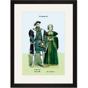   /Matted Print 17x23, Henry VIII and Ann of Cleeves