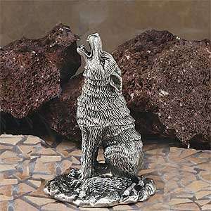 Howling Coyote Pewter Incense Cone Burner