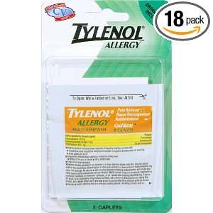  Tylenol Sinus Formula 3 count packages (Pack of 6) Health 