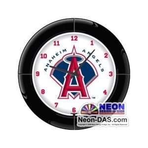  Los Angeles Angels of Anaheim Neon Clock