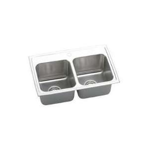  30 4/5 In Stainless Steel Drop In Double Bowl Kitchen Sink 