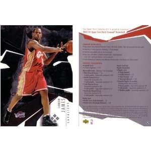 2003/04 Lebron James RC UD Black Diamond Promo Oversized Card 