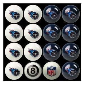    Tennessee Titans Home vs Away NFL Pool Ball Set