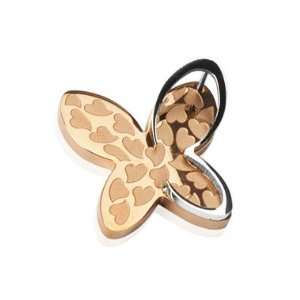   Rose Gold 3D Heart Butterfly Pendant West Coast Jewelry Jewelry
