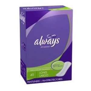  Always Dri Liners Long Pantiliners Value Pack 6x40 Health 